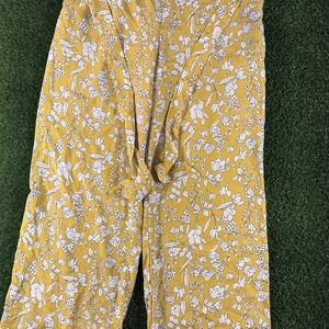 Milk & Honey Yellow Floral Pants